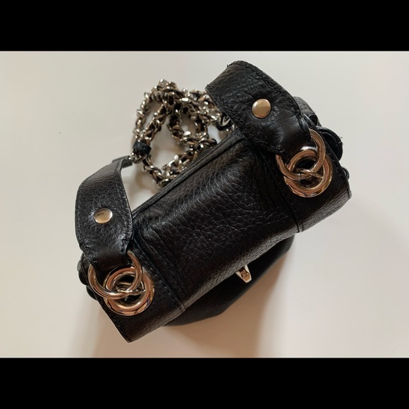 Auth OR by Oroton black leather crossbody bag - Picture 8 of 16